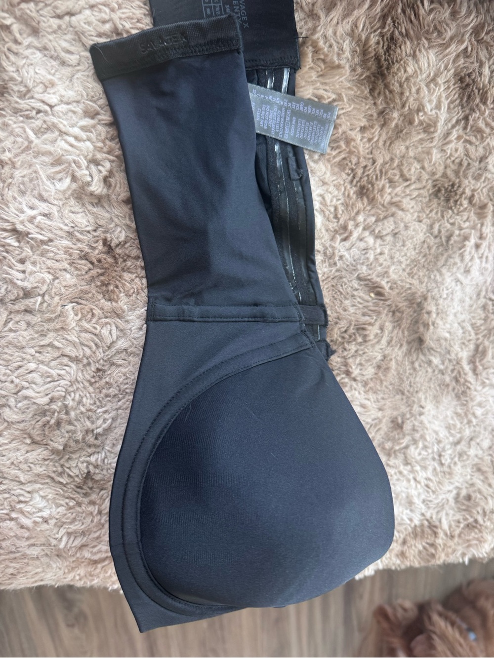 Savage x fenty Black Seamless Padded Bra
